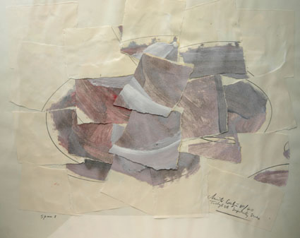 Christo COETZEE "Space I" (Singularity Series), 1980 - collage - 49x59 cm