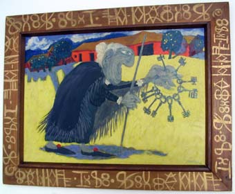 Antonio QUADROS "Gramama Emily" ("they pinch me everything"), 1965/66 oil/board 60x85 cm